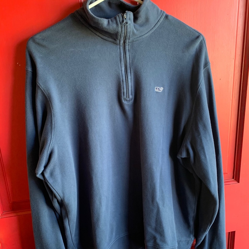 navy half zip vineyard vines pullover